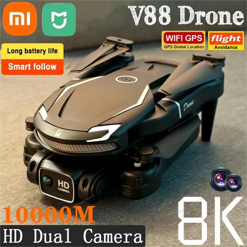 Xiaomi Mijia V88 8K Professional Drone HD Dual Camera 5G GPS Obstacle Avoidance Photography Optical Flow Foldable Toy UAV