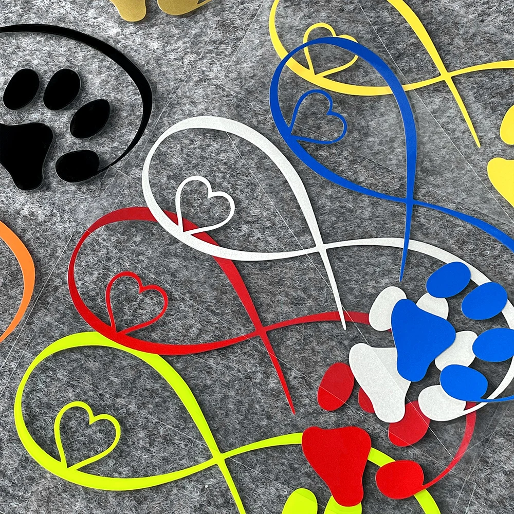 Cat Paw Print Reflective Motorcycle Sticker Moto Scooter Decal Accessories for VESPA PX GTS 300 Sprint Primavera LX50 LX125