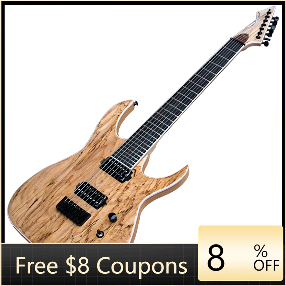 STLFFactory Outlet- 7 Strings Natural Electric Guitar with 24 Frets,Rosewood Fingerboard STLFFactory Outlet- 7 Strings Natural Electric Guitar with 24 Frets,Rosewood Fingerboard