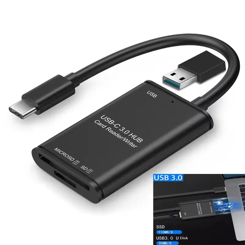 

OTG Type C Card Reader Writer Micro SD Memory Card Adapter USB C Converter USB3.0 High Speed Fast Data Transfer Extend Dongle