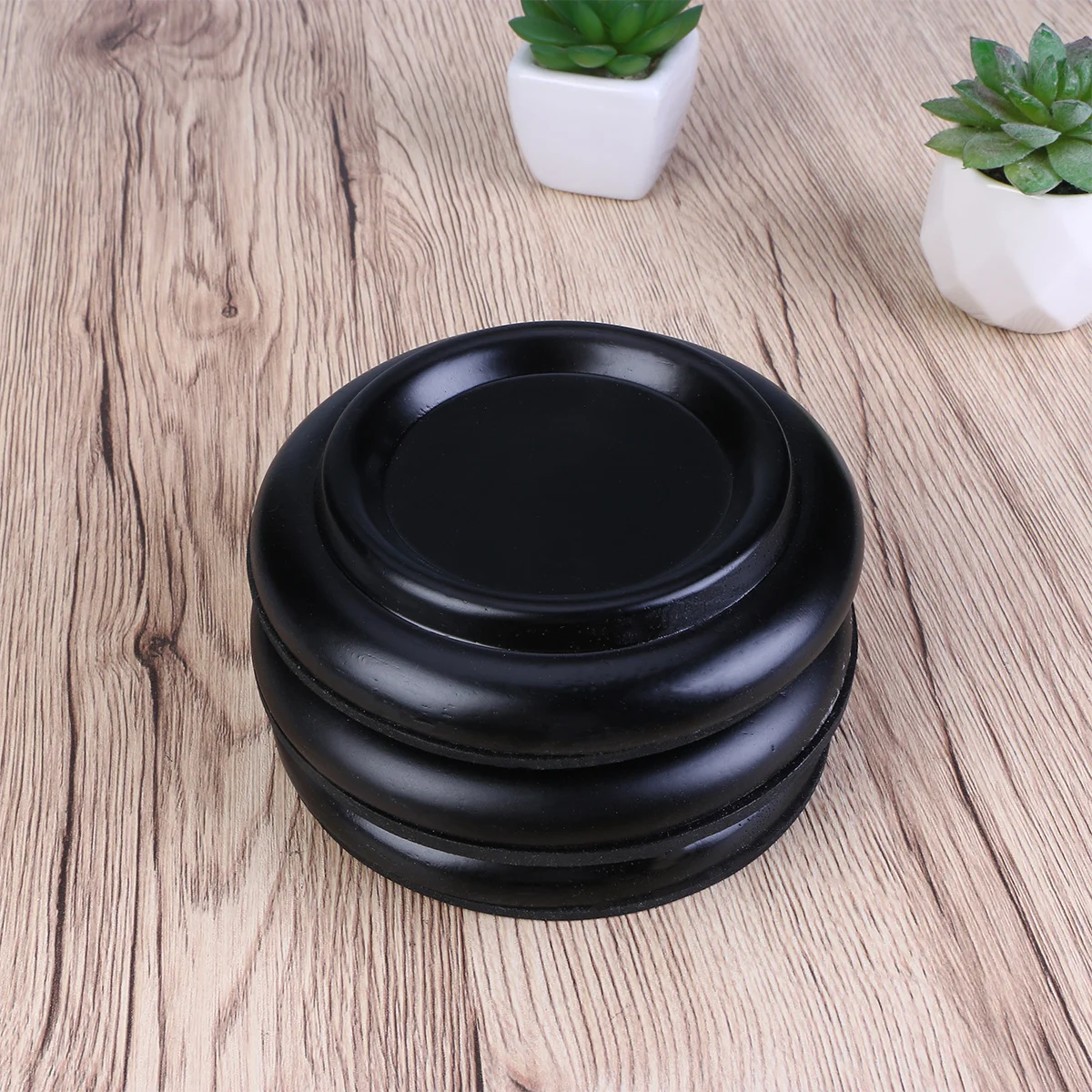 

3Pcs Piano Caster Cups Non-Slip Anti-Noise Mats Black Size Floors Carpets Eva Bottom Shockproof Sound Insulation