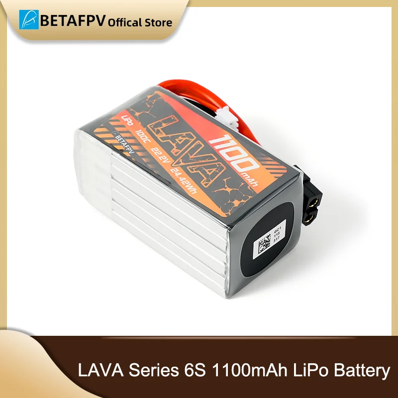 

Литий-полимерный аккумулятор BETAFPV Series 6S 1100 мАч, 1 шт.