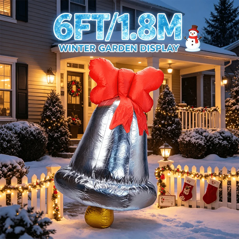 6ft-christmas-inflatable-toy-led-light-giant-silver-bell-with-red-bow-yard-decor-outdoor-lawn-xmas-holiday-party-decoration
