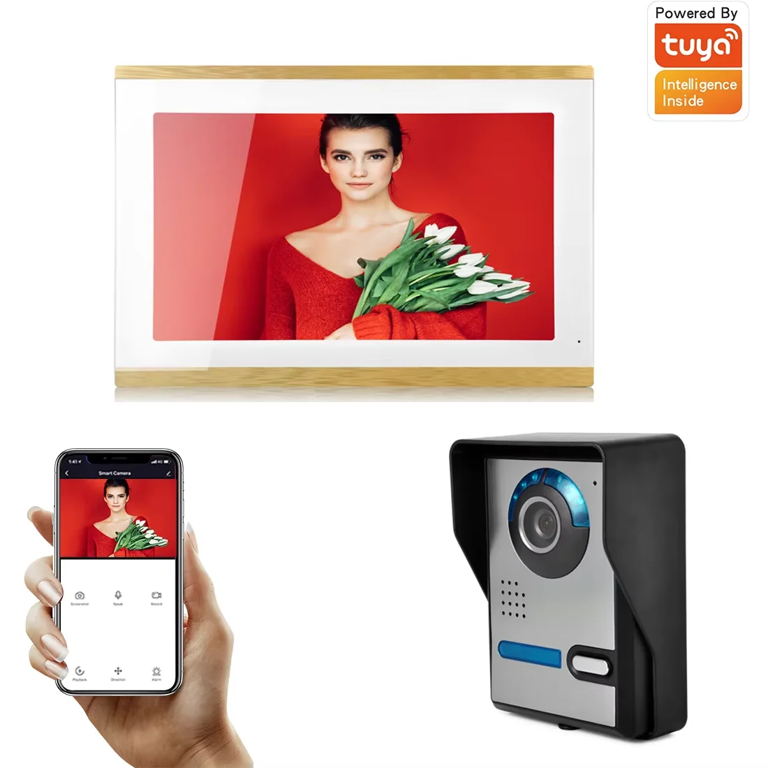10 นิ้ว Wifi Video Intercom ประตูโทรศัพท์บันทึกระบบ Night Vision RFID Doorbell กล้องโทรศัพท์ปลดล็อคระยะไกล Monitor