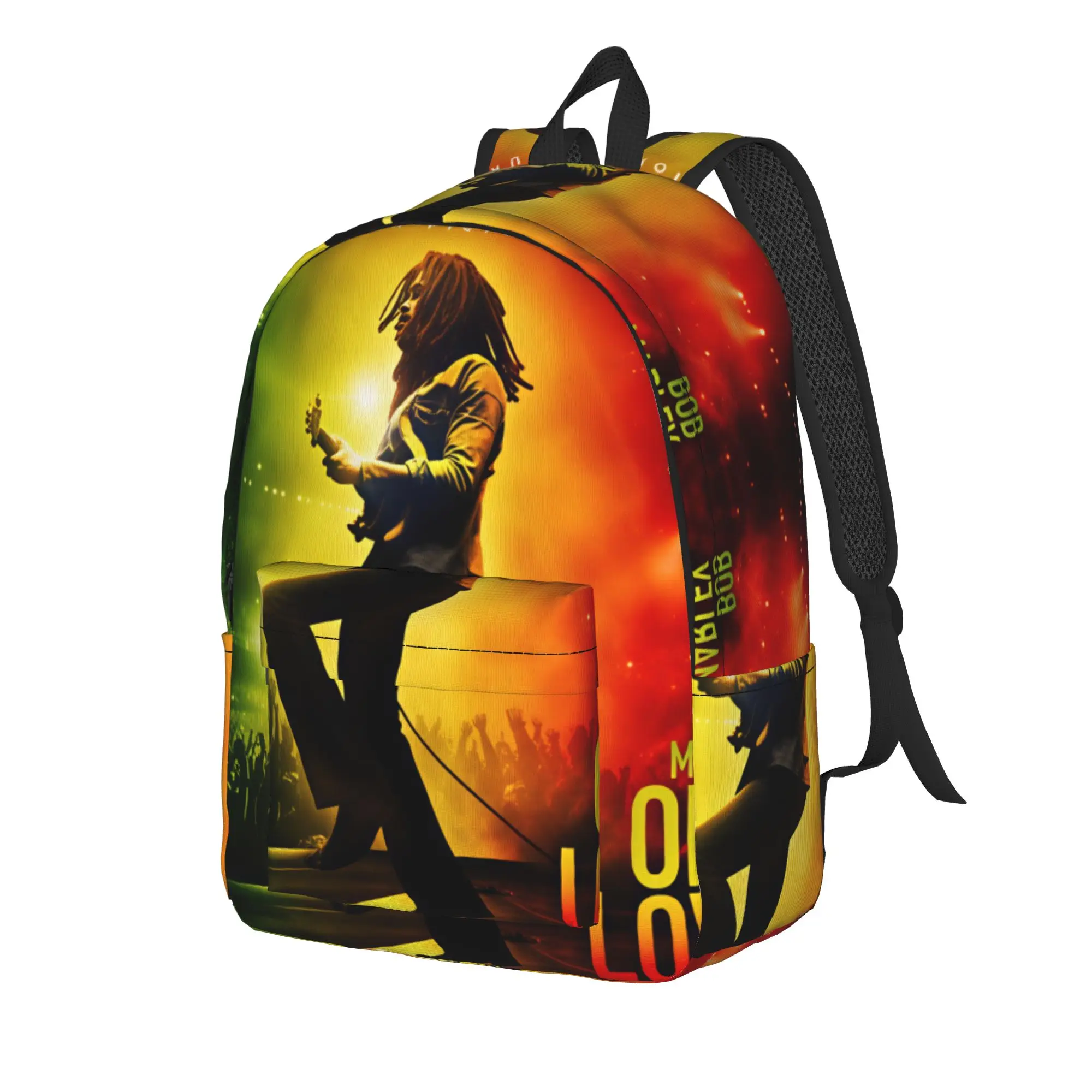 Bobs One Love Marleys Soundtrack Backpack  Trekking Backpacks Boy Girl Elegant School Bags Custom Lightweight Rucksack
