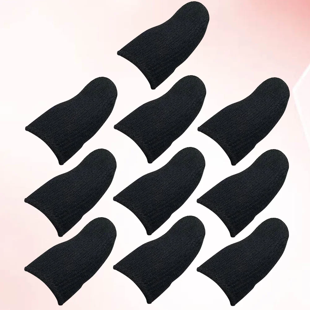 

10Pcs Game Finger Sleeves Elastic Breathable Anti-Sweat Screen Touch Finger Cover for Phone Oil-Proof Anti-Slip Thumb Sleeve