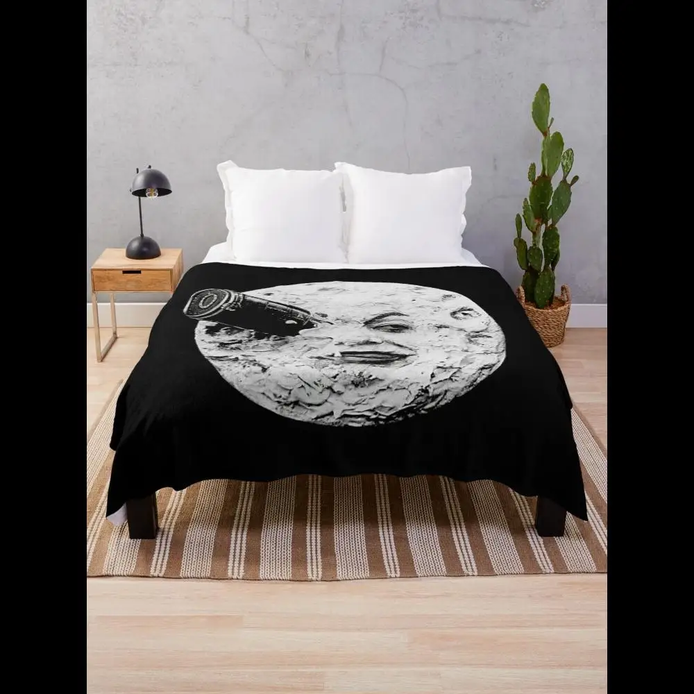 

A Trip To The Moon Throw Blanket Soft Cozy Minky Blanket for Bed Couch Travel Gift