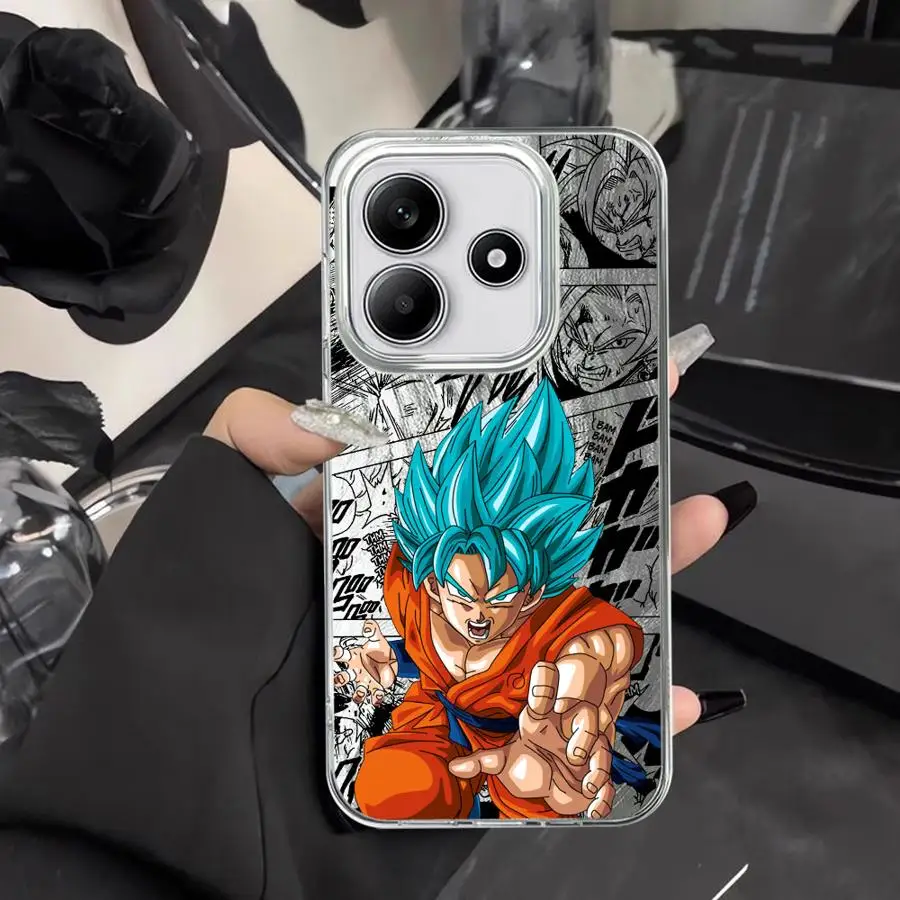 

Case for Xiaomi Redmi Note 11S 12S 14S 13 14 Pro Plus 11 12 Pro Black Soft Shell Dragon Ball Cartoon Goku