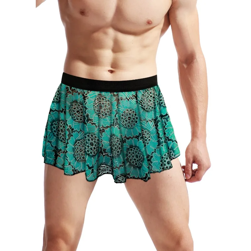 Unisex Pleated Mini Skirt with Elastic Waist
