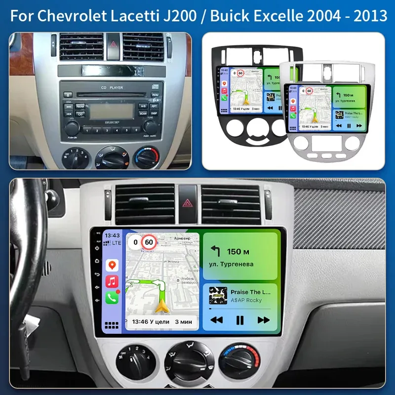 Android  For Chevrolet Optra Daewoo Nubiraa Suzuki Forenza Lacetti J200 For Buick Excelle Hrv Car Radio Navigation  car audio