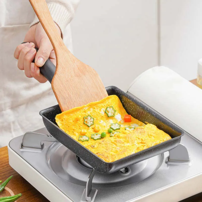 

Xugar Omelette Pan Non-stick Egg Pan Square Cast Iron Cookware Pans Breakfast Pans Small Egg Frying Pan with Cooking Tools 주방용품