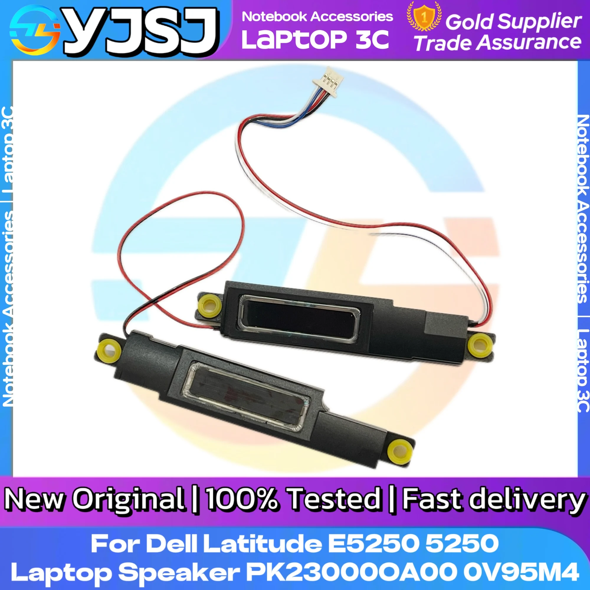 

New Original Laptop Speaker For Dell Latitude E5250 5250 built-in speaker PK23000OA00 0V95M4 CN-0V95M4 100% Tested Fast Ship