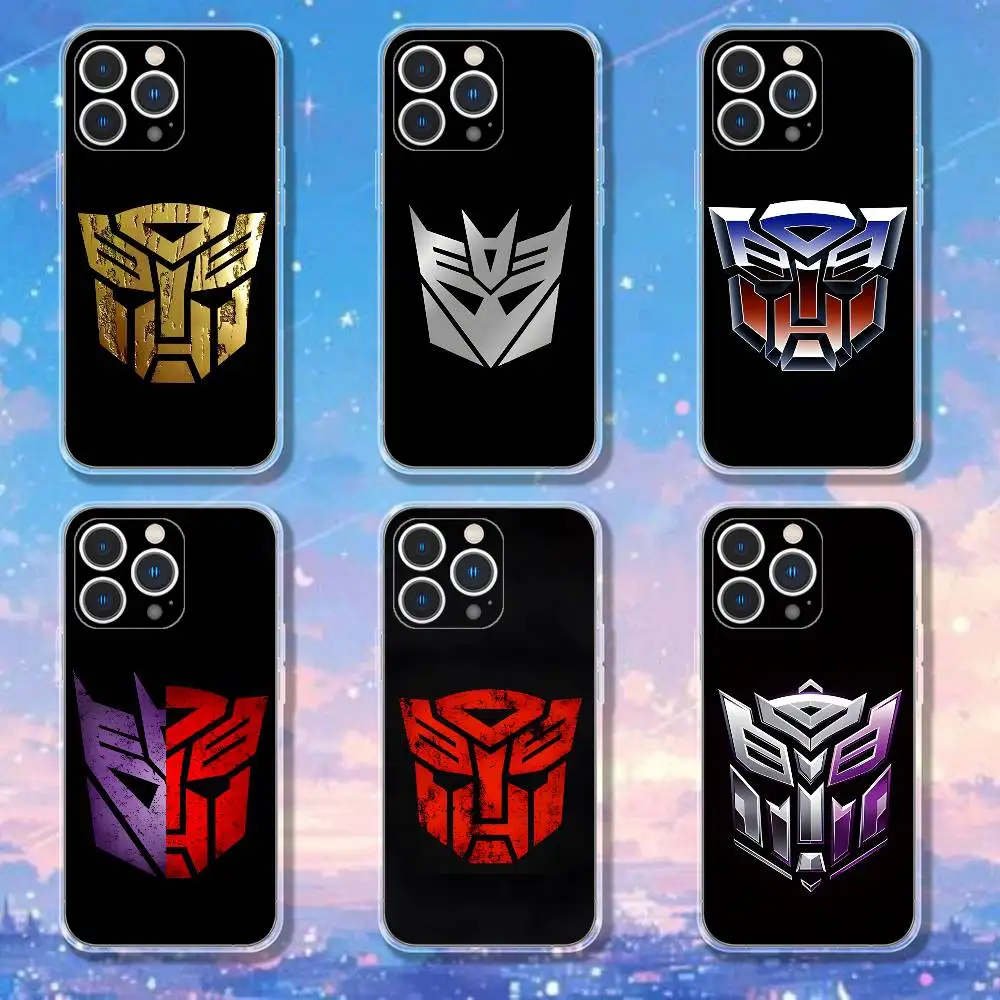 

LOGO T-Transformers-s Phone Case For iPhone 17,16,15,14,13,12,11 Pro,Max,Plus,X,XS,XR,SE4,E Mini Transparent Soft Cover