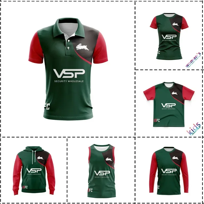 

Customization 2023 South Sydney Rabbitohs Hoodie Rugby Jersey Kids - Women's - Men's Size: S-5XL（Print Custom Name Number）