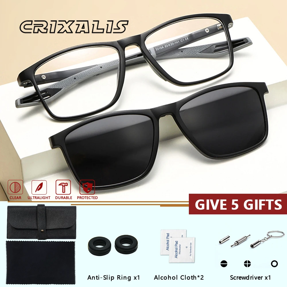 

CRIXALIS 5 в 1, очки по индивидуальному заказу, женские оптические магнитные солнцезащитные очки с магнитным зажимом, солнцезащитные очки с синим светом
