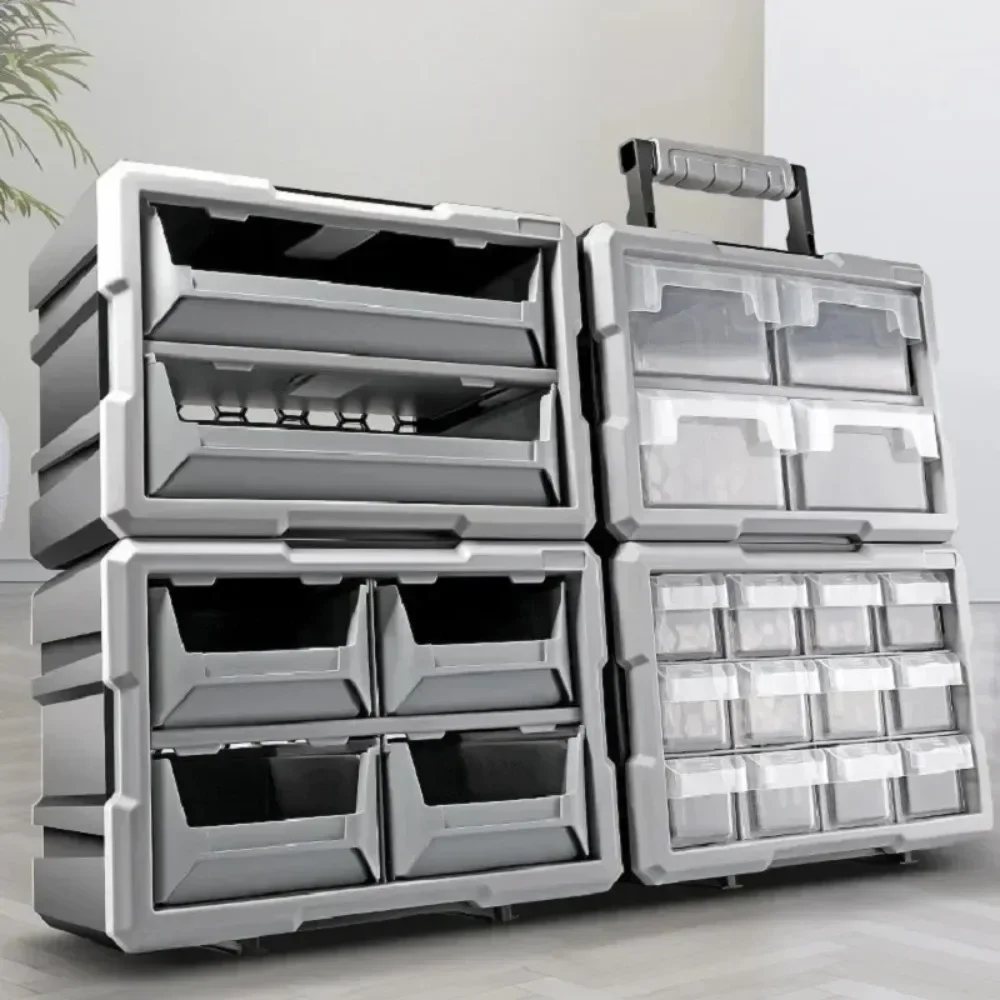 Rigid Plastic Tool Box Organizer Multifunctional Professional Tool Box Storage Electrician Complete Work Tools Accessories