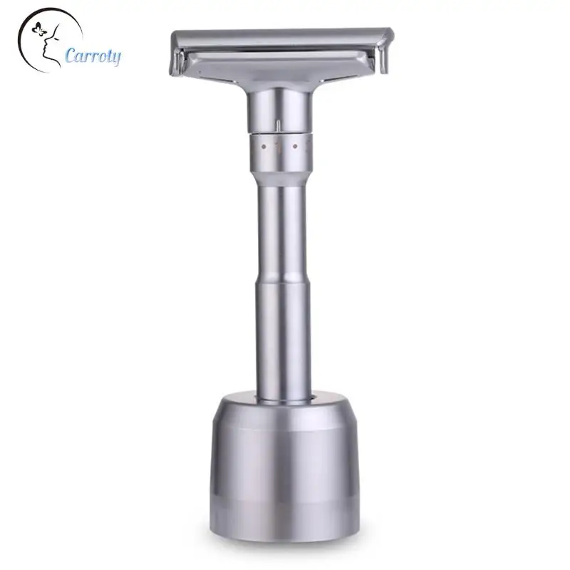 

Подставка для бритвы/основа из матового алюминиевого сплава Регулируемая безопасная подставка для бритвы