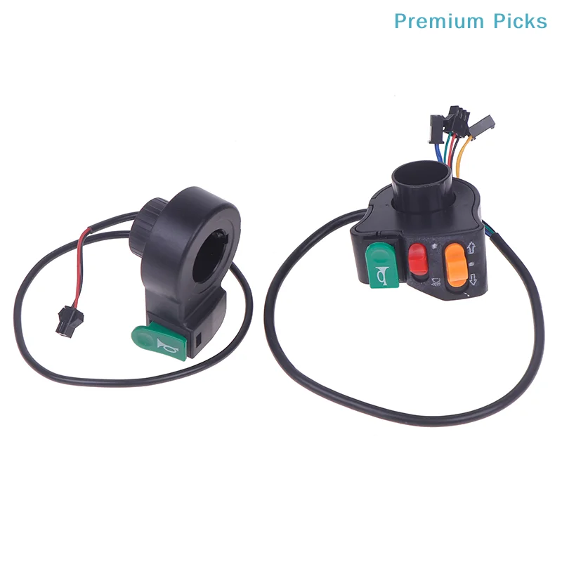 3 In1 Electric Bicycle Scooter Motorcycle Handle Switch Plastic Headlight Horn Turn Signal Switch Button E-bikes Accessories