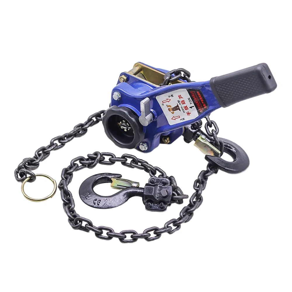 Hand operated chain hoist, manual tightener, 1 ton, chain hoist, hand operated crane, hoist