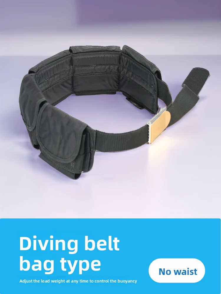 Dive Weight Belt - 6-Pocket Dive Weight Belt with Quick-Release
