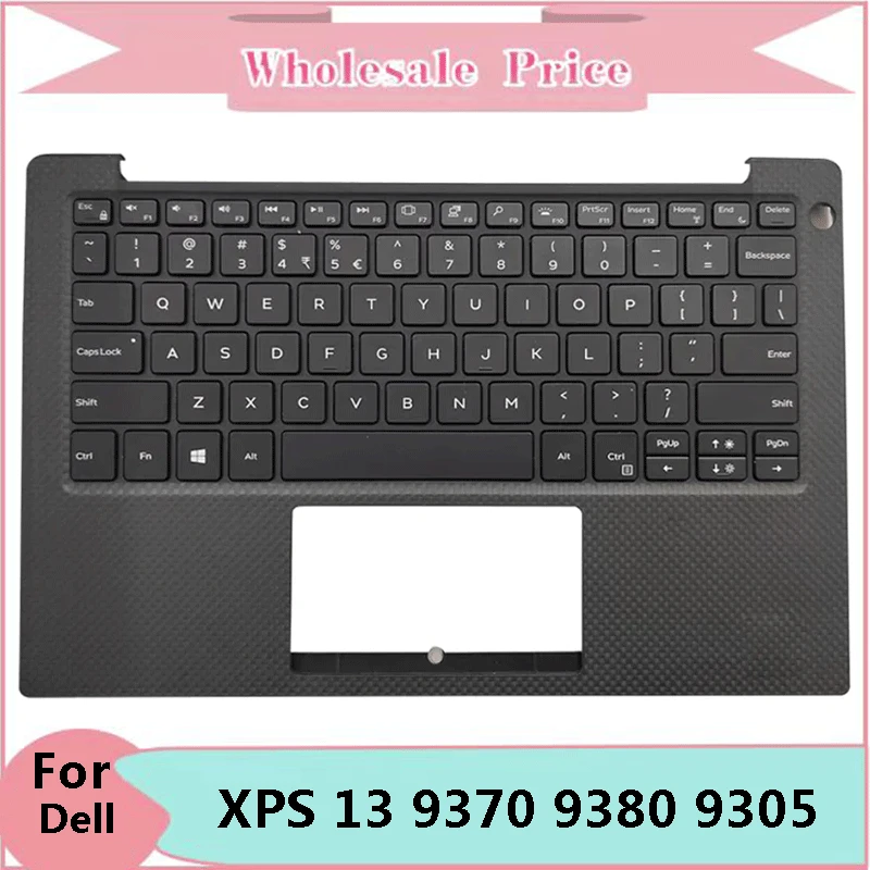 

New Original For Dell XPS 13 9370 9380 9305 Laptop Palmrest Case Keyboard US English Version Upper Cover