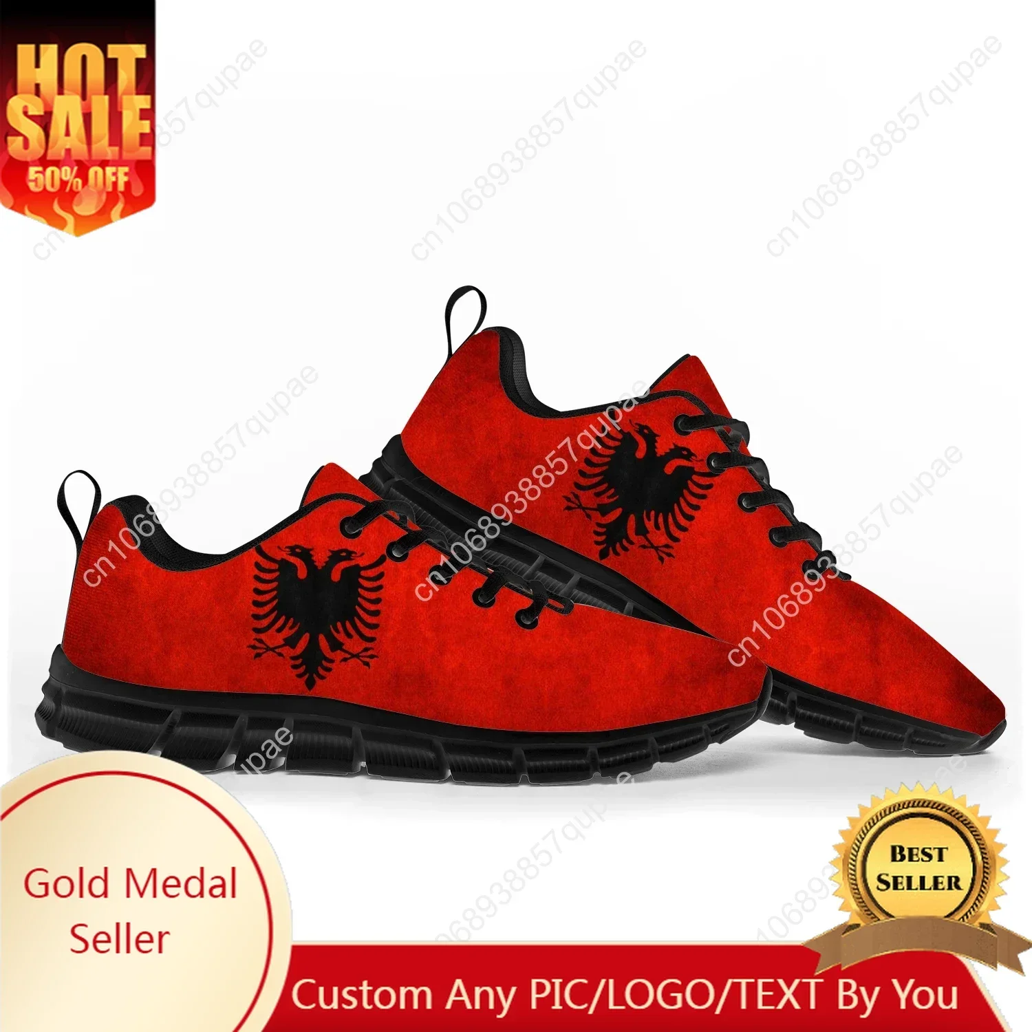 

Albanian Flag Sports Shoes Mens Womens Teenager Sneakers Albania Casual Custom High Quality Couple Shoes