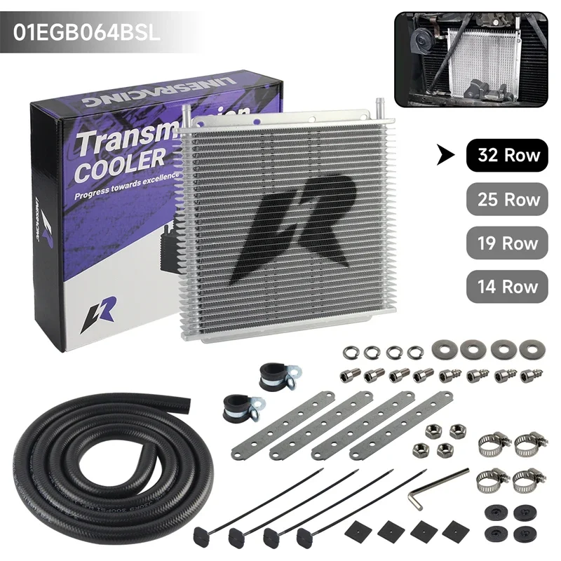 Transmission 32 Row Universal Oil Cooler Kit 11