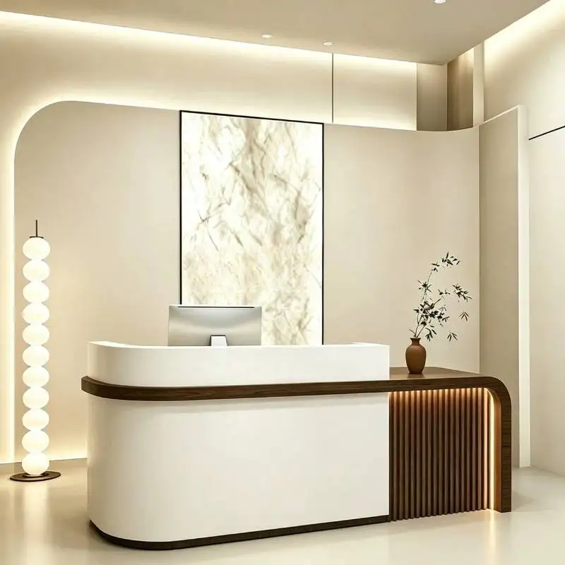 

Hotels Acces OriesReception Counter Tools Design Indoor Classic Reception Desks Stands Drawer Mostrador Recepcion Furniture