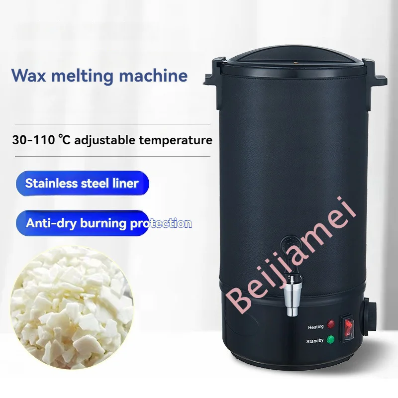 양초 제작 수리용 스테인레스 스틸 왁스 용해기, 전기 왁스 용해 냄비, 9단계 온도 조절, 220V 110V 6/8/10L