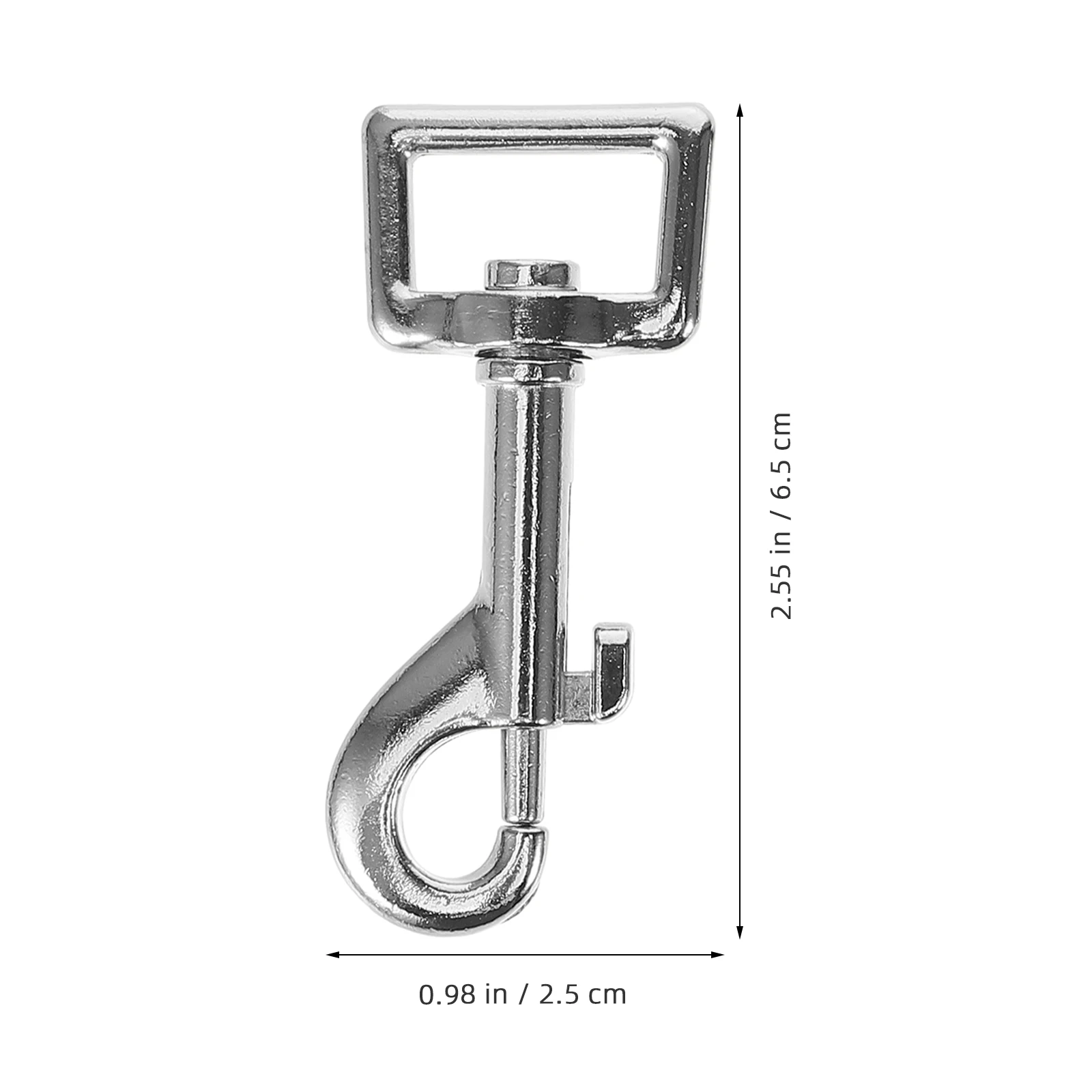 

4pcs Dog Leash Clasp Silver Metal 360-Degree Rotating Snap Hooks Pet Connectors Buckle Hook Lanyard Bag Clasp Craft