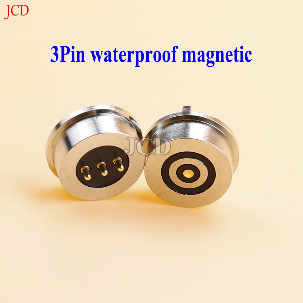 3Pin 4Pin Waterproof Magnetic Pogo Pin Connector Spring Loaded Male Female 360 ° blind suction DC Signal transmission charging