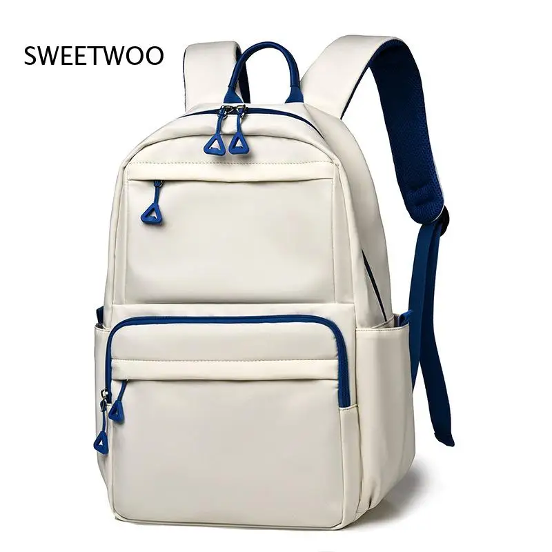 

Contrast-Tone Urban-Ready Casual Multi-Pocket Student Commute Daypack