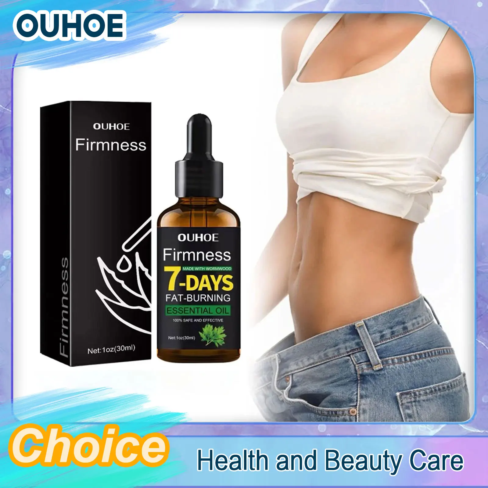 7 Days Weight Loss Essential Oil Anti Cellulite Promote Fat Burner Thigh Waist Belly Fat Reduction Sl-im Down Body Slimming Oil