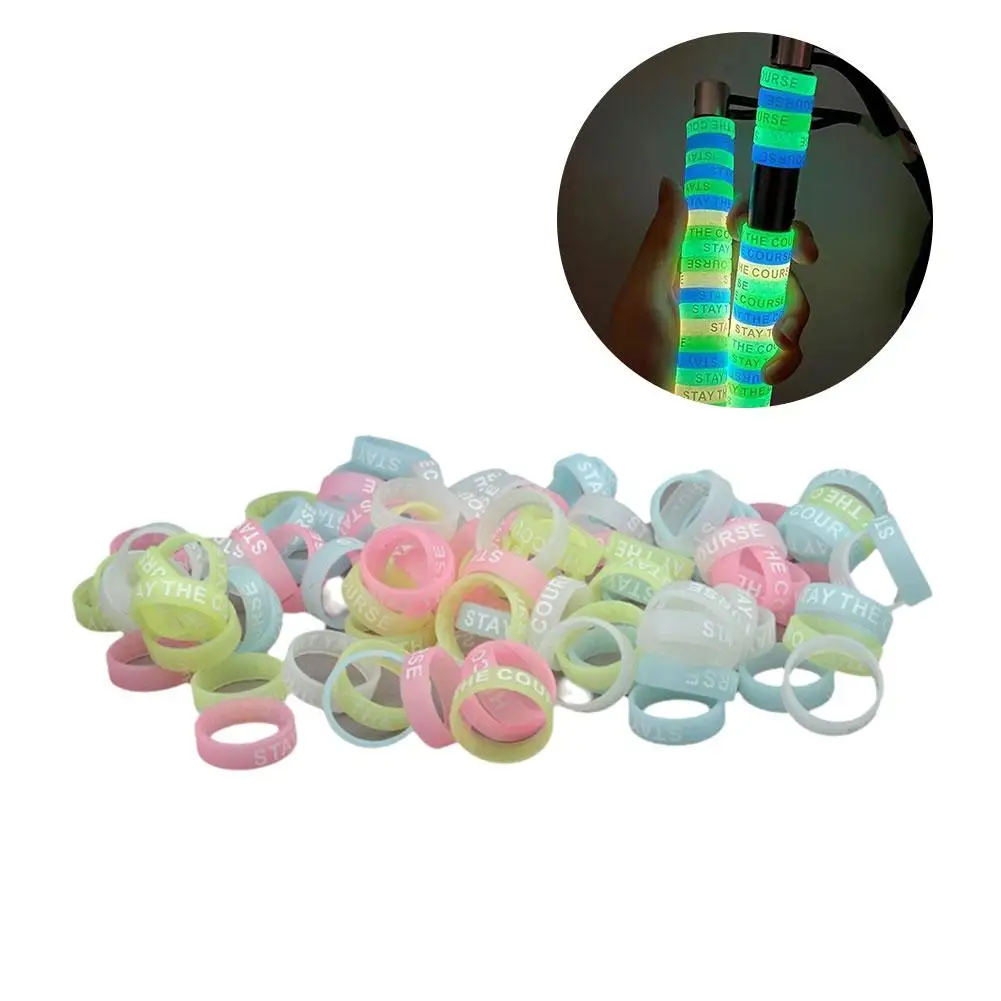 20/50Pcs Anti-Skid Silicone Fishing Rod Handle Rings Stopper O-shaped Rubber Rings Set Protector Grip Sleeve Fishing Accessories view 6
