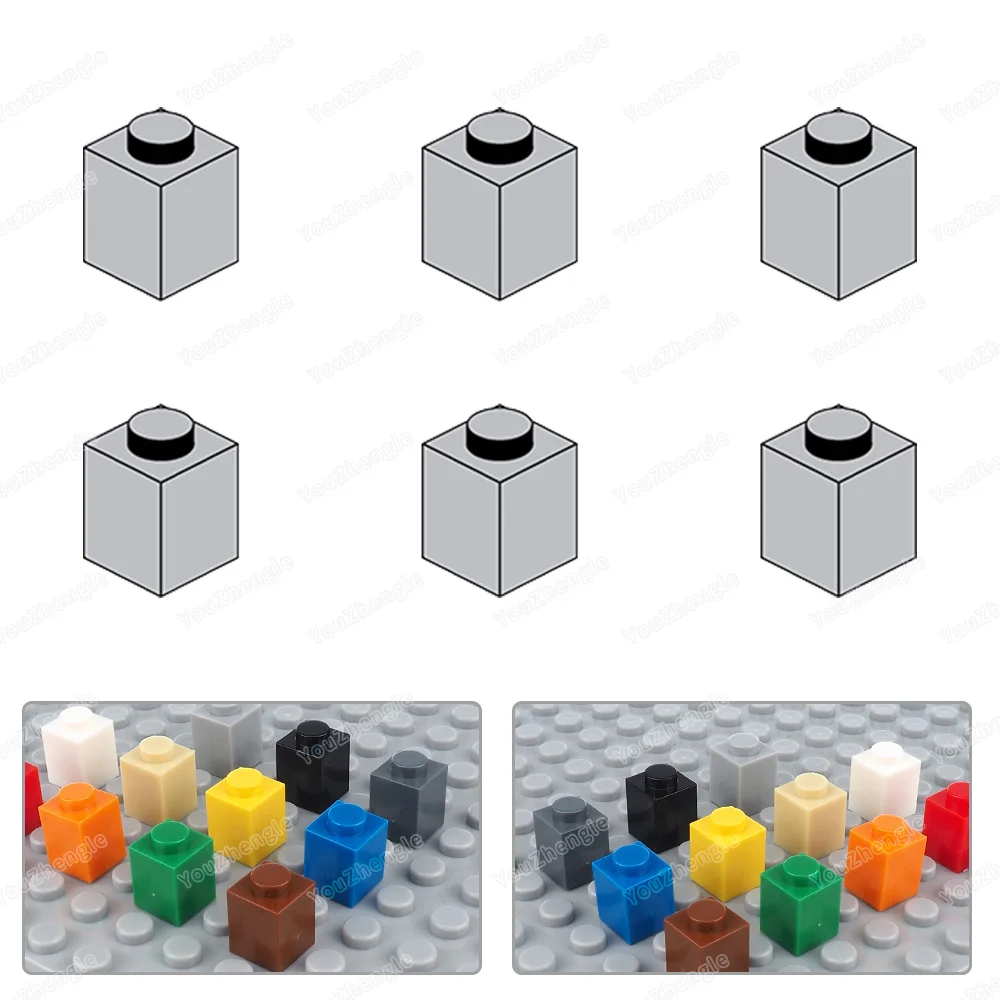 3005 Building Block Base 1x1 High Point Parts MOC Figures Military WW2 Street Scene Weapons Equipment Scene Model Gifts DIY Toys