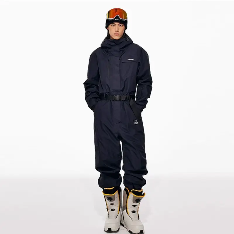 

STLF Men's and Women's Matching Professional Onesie Oxford Skiing Suit Set Warm Wear-resistance Outdoor Waterproof Skiing Clothi