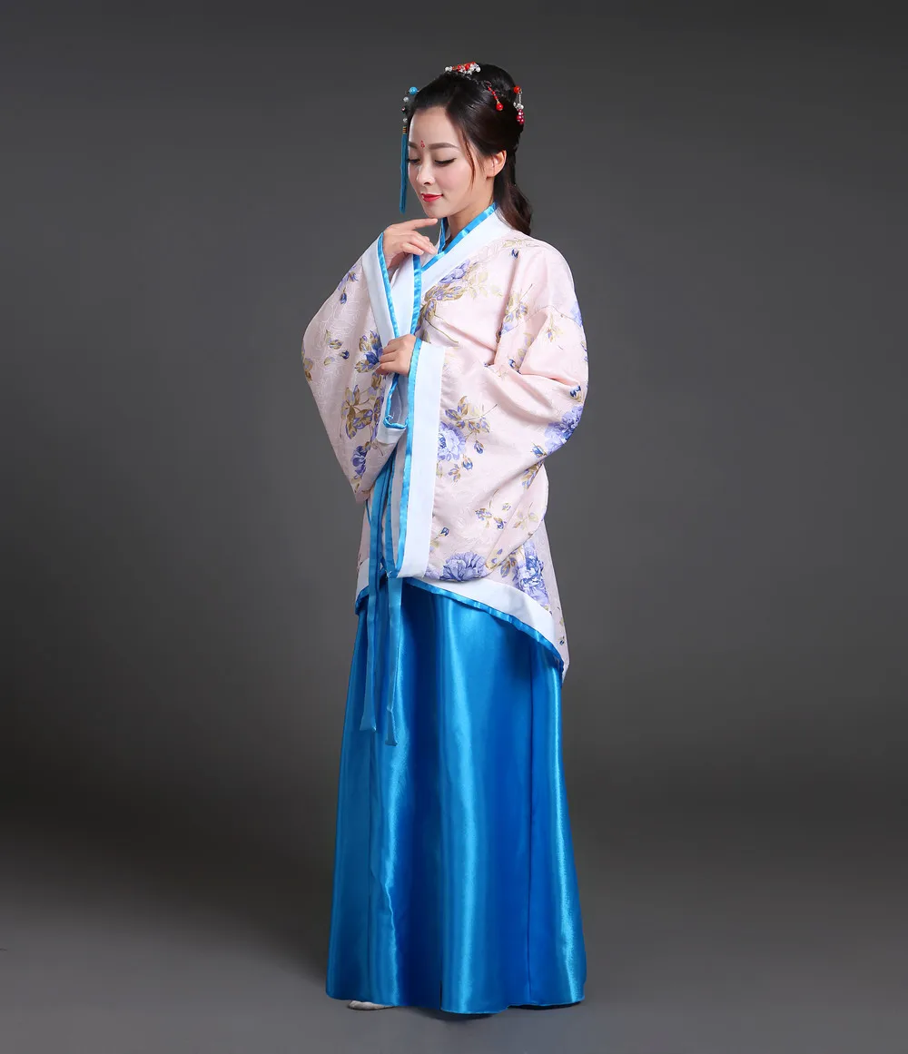 Vestido Hanfu tradicional chino para mujer, traje de hada china, ropa Hanfu roja y blanca, traje antiguo chino de la dinastía Tang, novedad de 2023