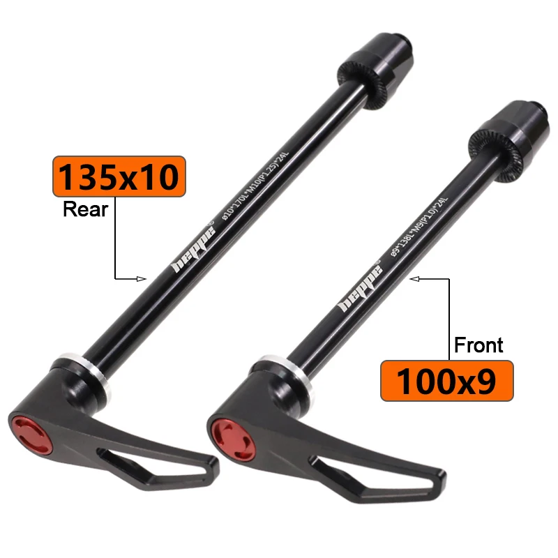 HEPPE Bike Thru Axle 9x100 10x135 MTB Road Bike Front Rear Wheel Hub Thru Axle Bike Hub Shaft Skewers M10 M9 Bike Quick Release