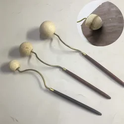 Yixing Purple Clay Teapot Inner Wall Sculpture Making Tools Roller Imitation Manual Repair Teapot Inner Wall Rolling Wood Grain