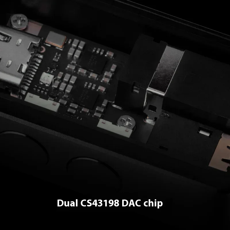 SIMGOT DEW4X Dekoder Audio Tinggi DAC AMP Portabel HiFi dengan Kabel Lapisan Pelindung Terbungkus OFC Chip C43198 Ganda