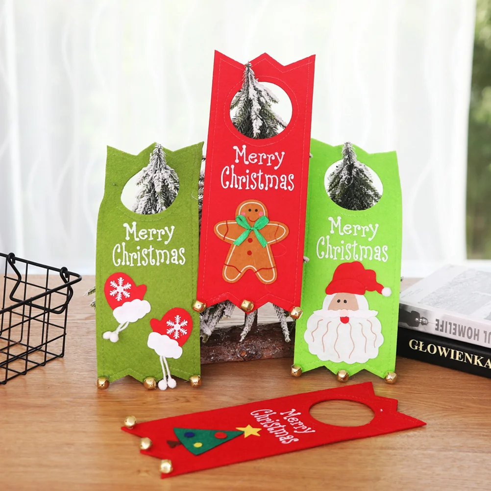 

1Pcs Christmas Door Handle Ornament Gingerbread Man Lightweight Pendant for Home Hotel Ktv Tree Door Decoration