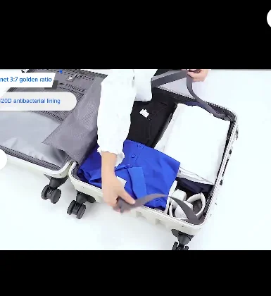 Trolley Travel Suitcase Front Computer Luggage Rolling Hard Shell Spinner 20 Inches With Mobile Cup Holder USB Charging PP Hook