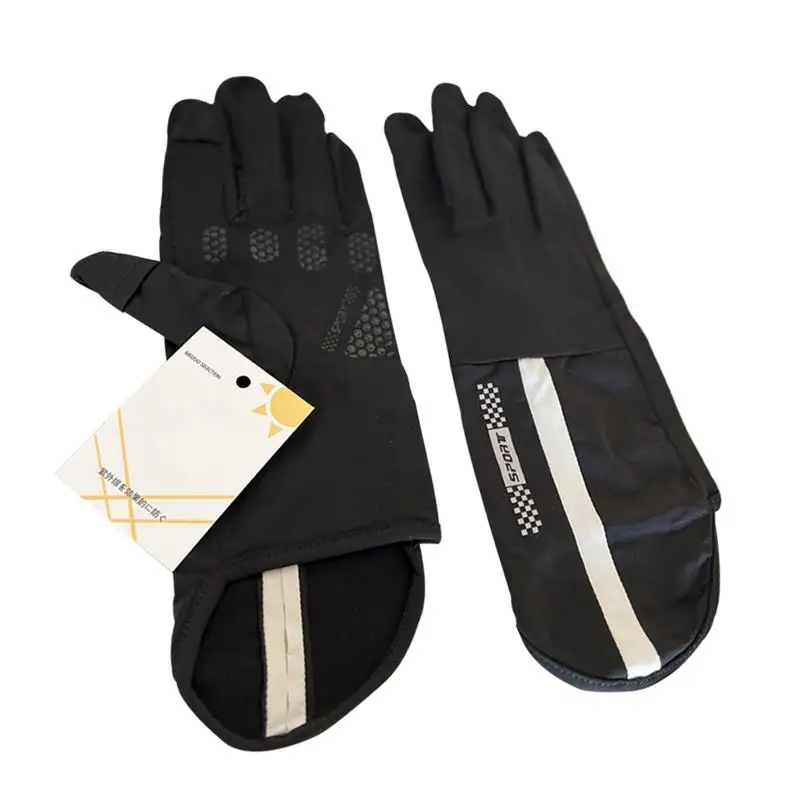 Ice Silk Anti-ultraviolet Gloves  Sports Sun Protection Gloves Driving Gloves Women for Sun Protection Touchscreen Finger Gloves