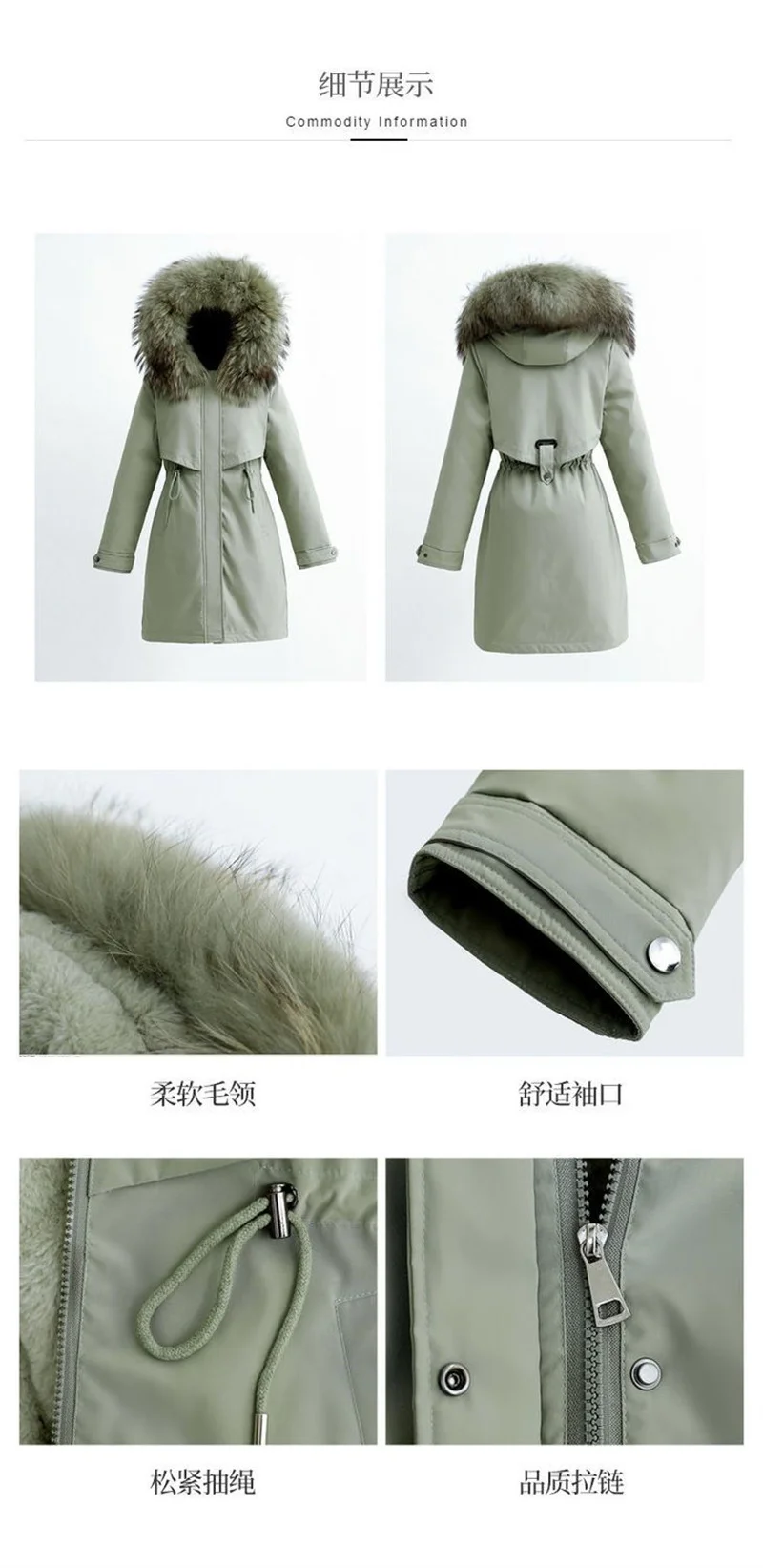 New Winter Jacket Women's Parkas Thick Warm Fur Lining Long Parka Female Hooded Padded Coat Outwear Female Windbreakers 6XL