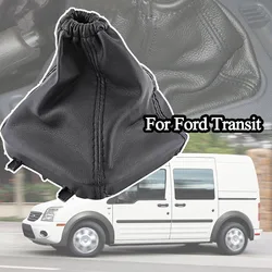 Black Stitch Gear Stick Gaiter Gaitor Boot Cover Pu Leather For Ford Transit Van MK7 2006 2007 2008 2009 2014 6C117B118ACYYJV