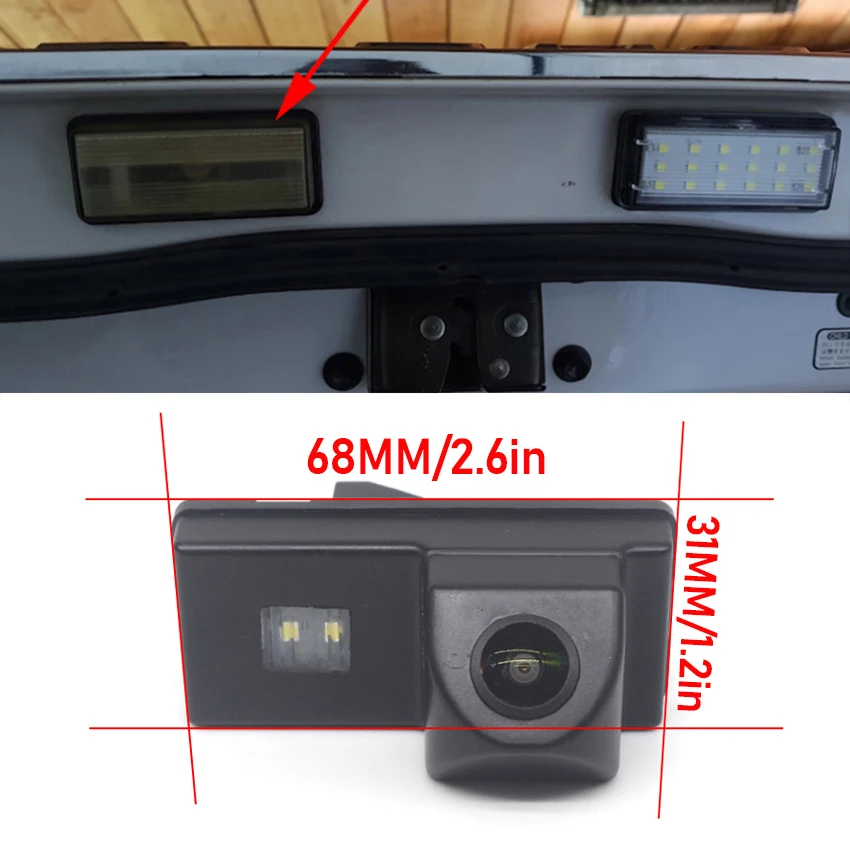 CCD HD Fisheye Lens Rear View Camera For Toyota Land Cruiser 200 LC200 2008 2009 2010 2011 2012 2013 2014 Car Reverse Monitor