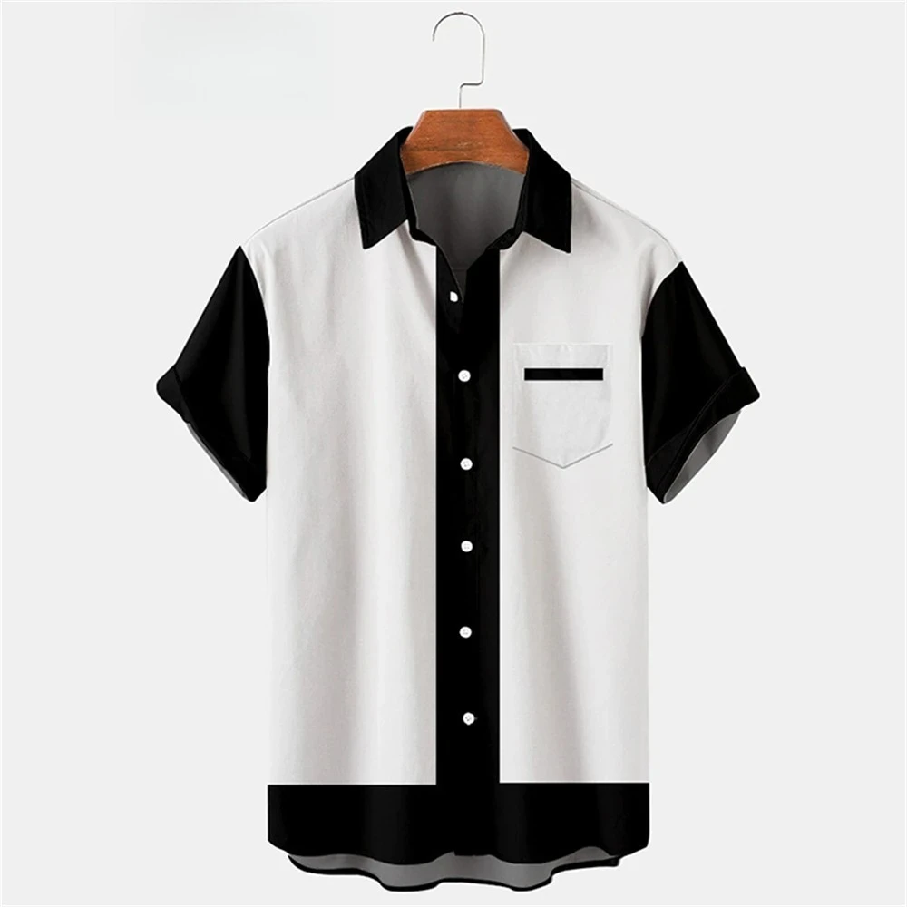 Fashion Men' Shirt Stripe Musical Note Printcasual Men Women Shirts Street Hip Hop T-Shirt Oversized Short-Sleeved Male Tops