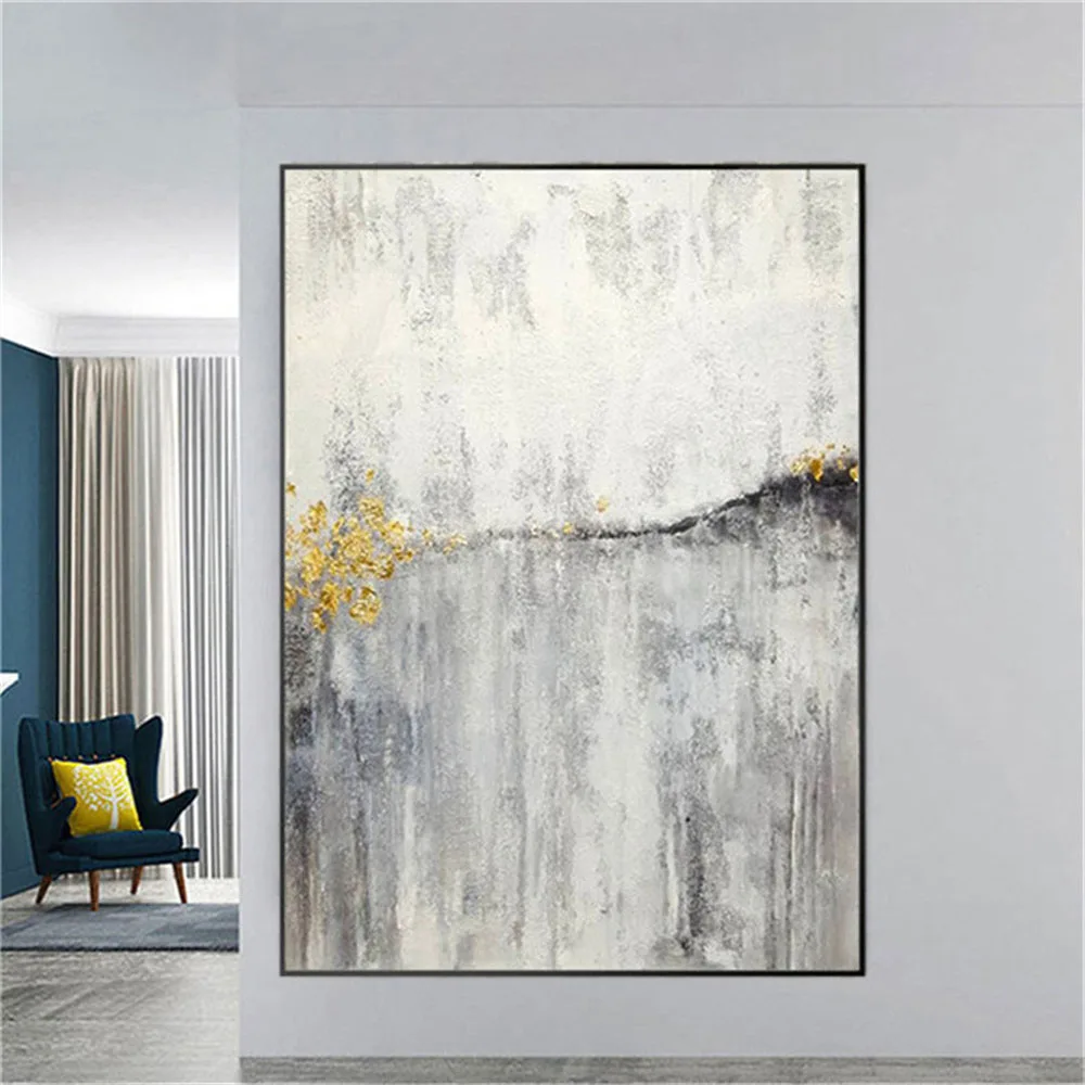 

Modern Canvas Oil Paintings New Home Office Decor Wall Art Pictures Large Abstract Study Room Wall Picture For Indoor Porch Gift