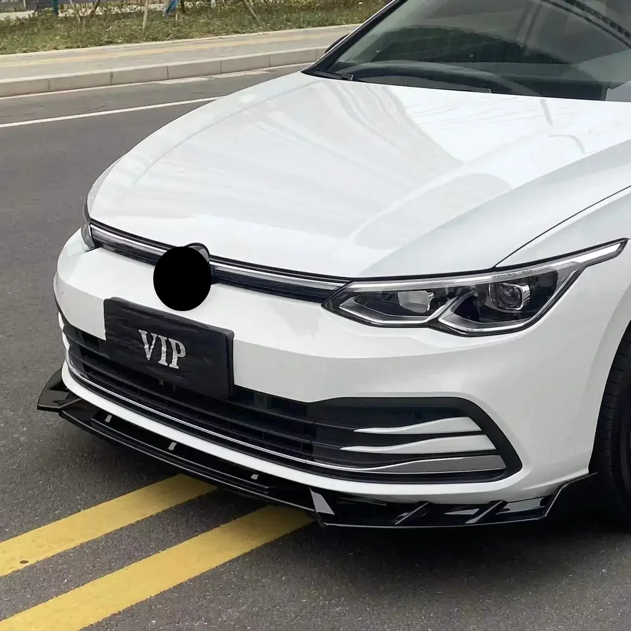 폭스바겐 VW 골프 8 MK8 Ⅷ R GTI GTD GTE 2019~2023 프론트 범퍼 립 스플리터 스포일러 디퓨저 바디 키트 자동차 액세서리 썸네일 3