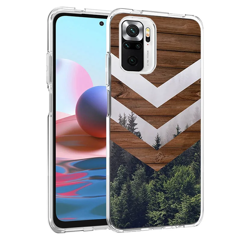 Forest Geometry Wood Nature Phnoe Case for Xiaomi Redmi 12 12C 10 10A 10C 10X 9 9A 9C 9T 8 8A 7 7A 6 6A S2 K20 Pro K40 Unique Co